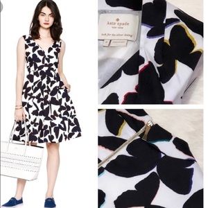 Kate Spade Butterfly Print Fit and Flare Dress